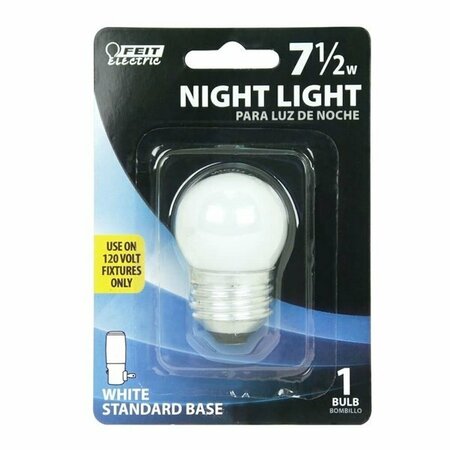 FEIT ELECTRIC BP71/2S/CW 7.5W WHITE NIGHT LIGHT BULB BP11/2/CW